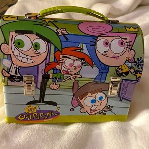 NEW Nickelodeon Fairy odd parents tin dome lunchbox